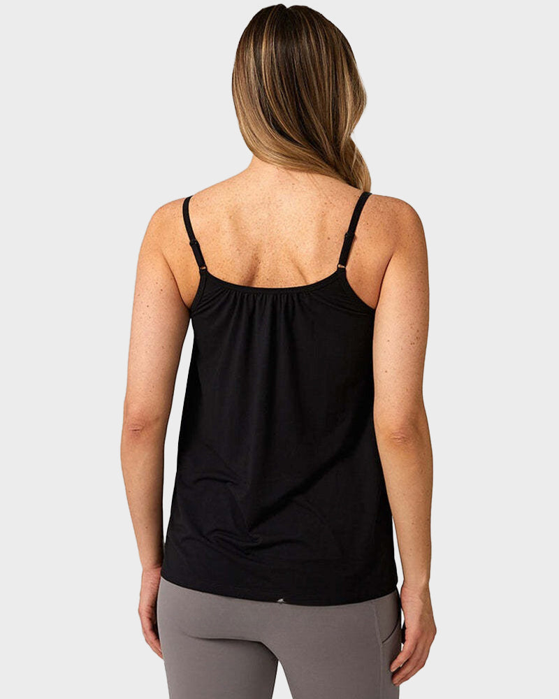 Fly-Free Cooling Cami with Built-In Bra