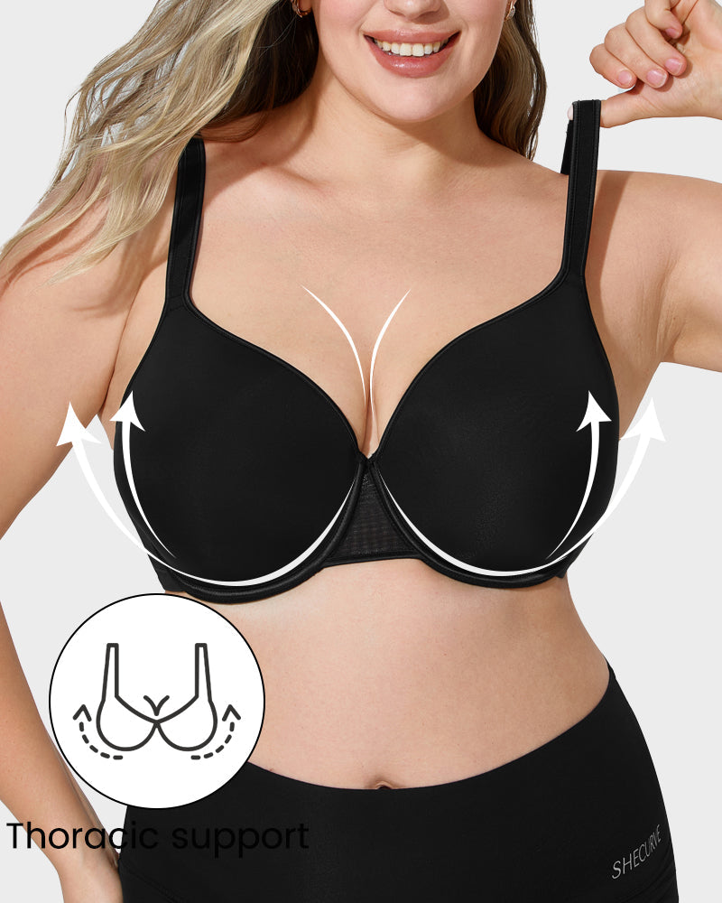 Elegant Full-Coverage Underwire Bra