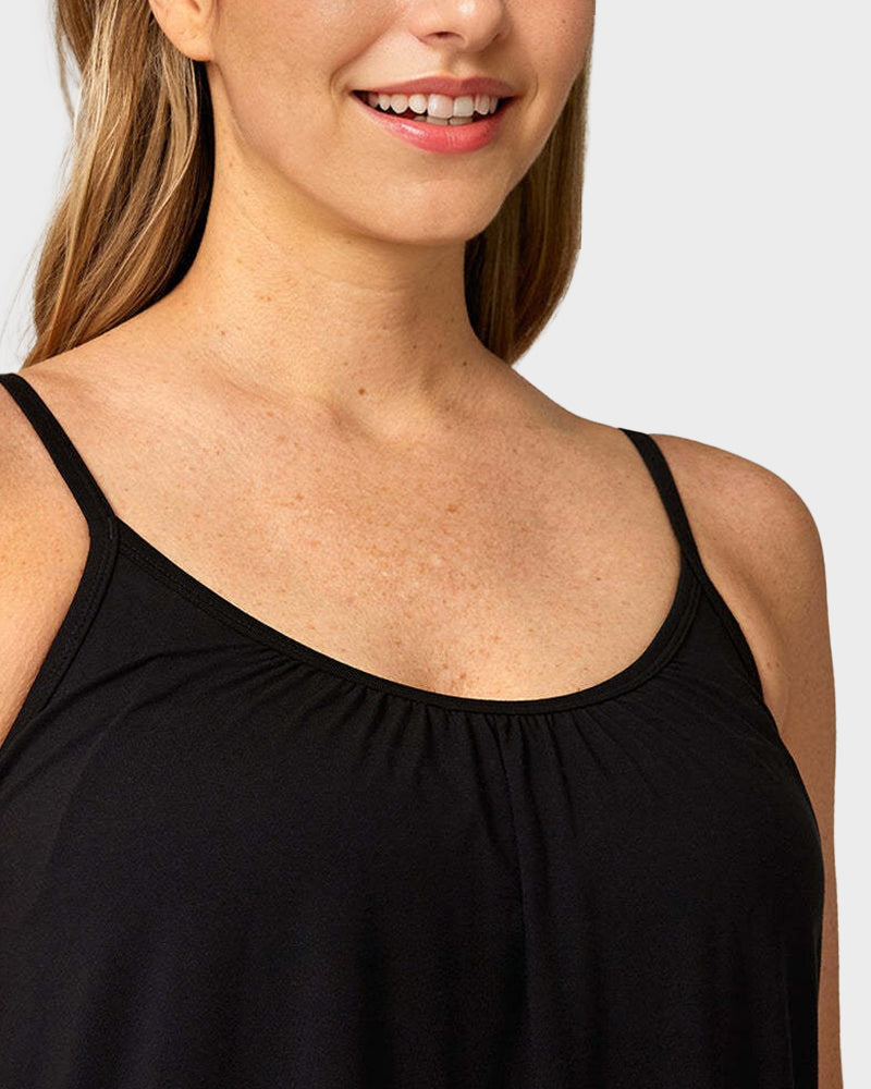 Fly-Free Cooling Cami with Built-In Bra