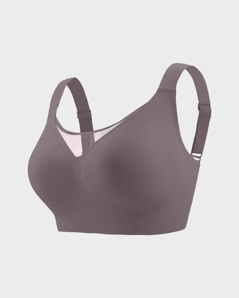 Mesh-Front Sculpting Bra