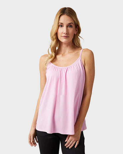 Fly-Free Cooling Cami with Built-In Bra