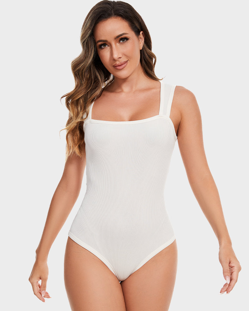 Sleeveless Tummy-Control Tank Bodysuit