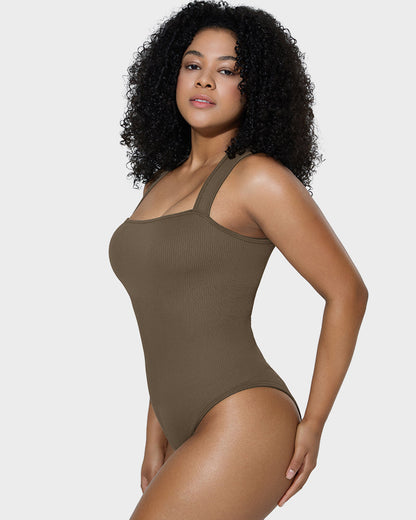Sleeveless Tummy-Control Tank Bodysuit