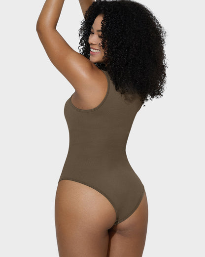 Sleeveless Tummy-Control Tank Bodysuit