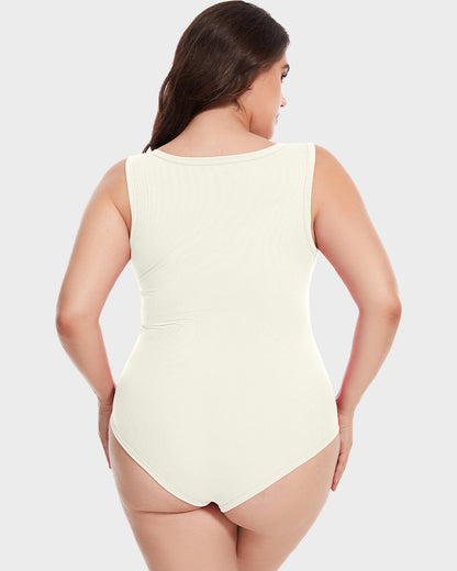 Sleeveless Tummy-Control Tank Bodysuit