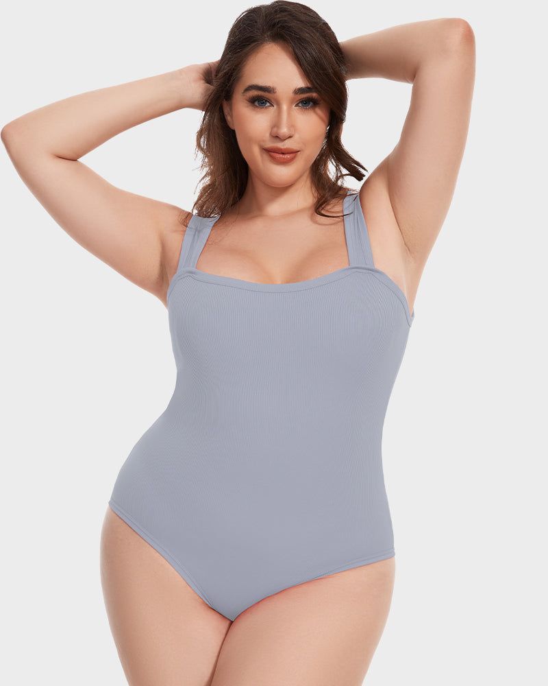 Sleeveless Tummy-Control Tank Bodysuit