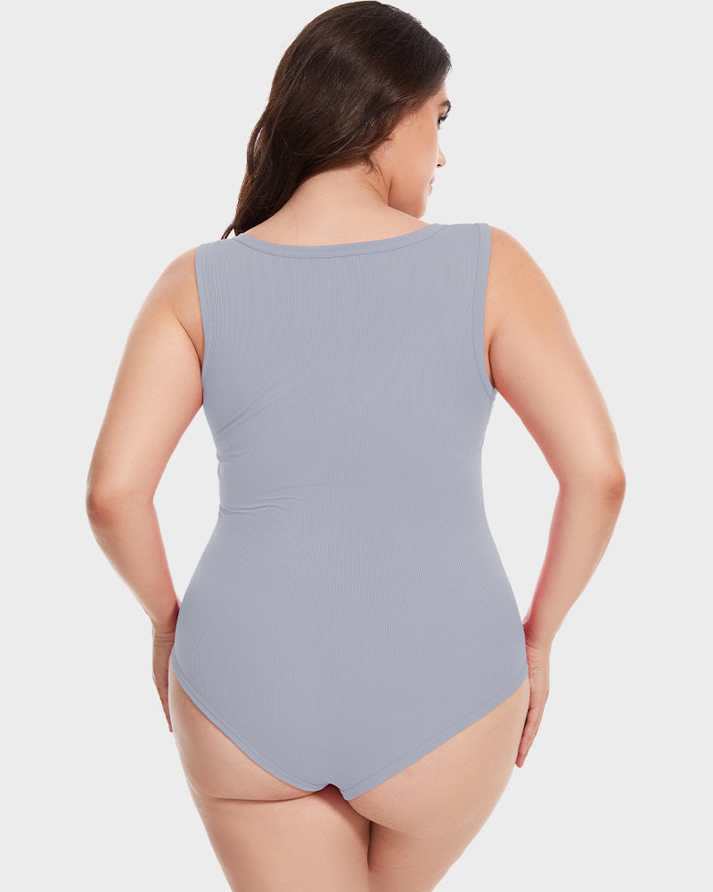 Sleeveless Tummy-Control Tank Bodysuit