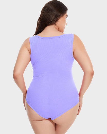 Sleeveless Tummy-Control Tank Bodysuit
