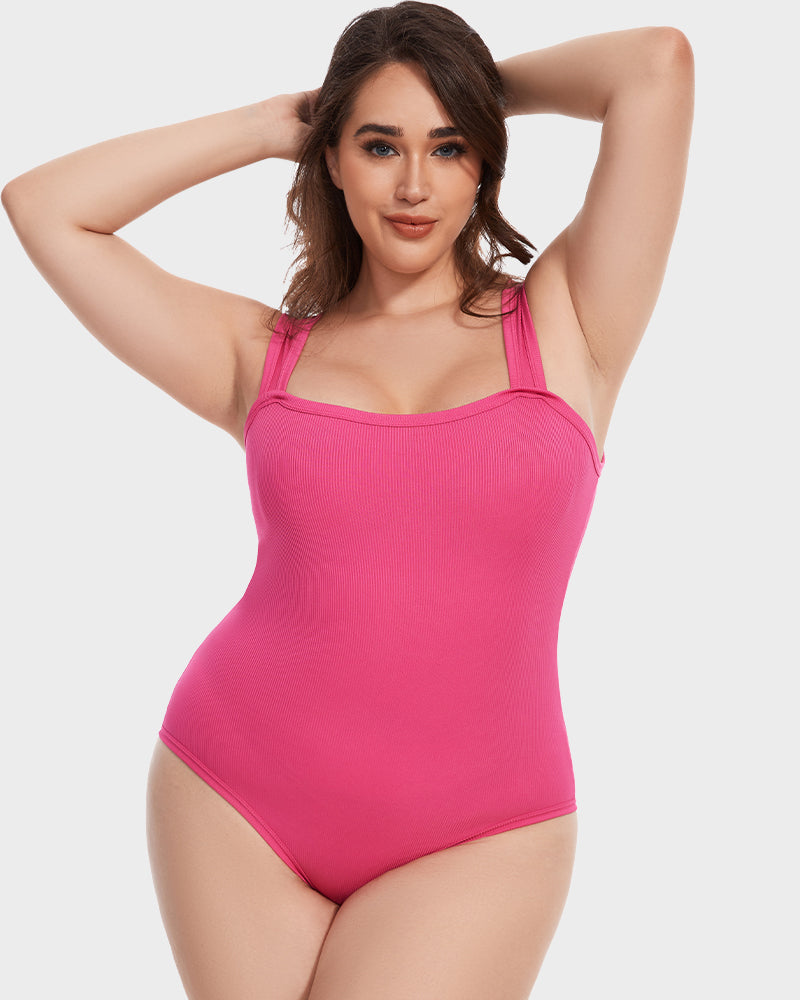 Sleeveless Tummy-Control Tank Bodysuit