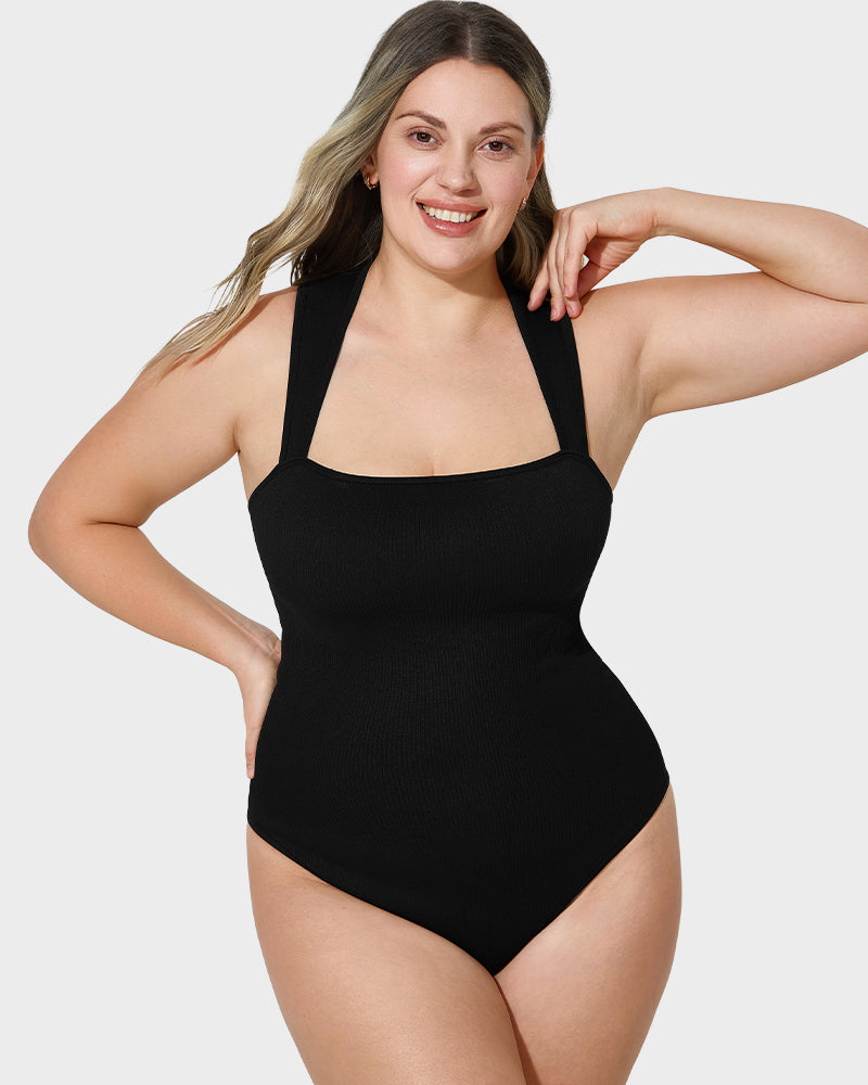 Sleeveless Tummy-Control Tank Bodysuit