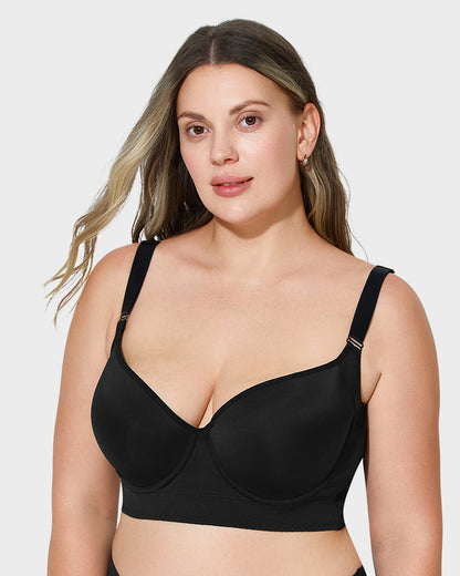 Smoothing Longline Push-Up Bra