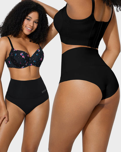 3er-Pack Formhöschen mit hoher Taille und flachem Bauch