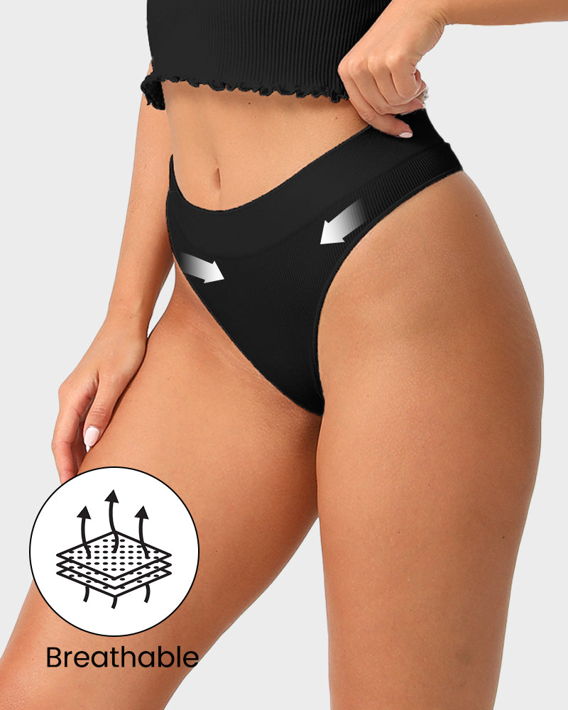 Nahtloser Low-Rise Tanga für den Alltag (3er-Pack)