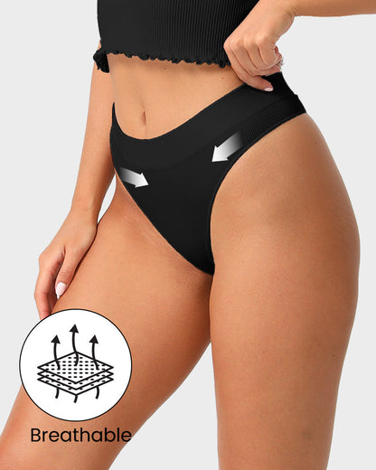 Nahtloser Low-Rise Tanga für den Alltag (3er-Pack)