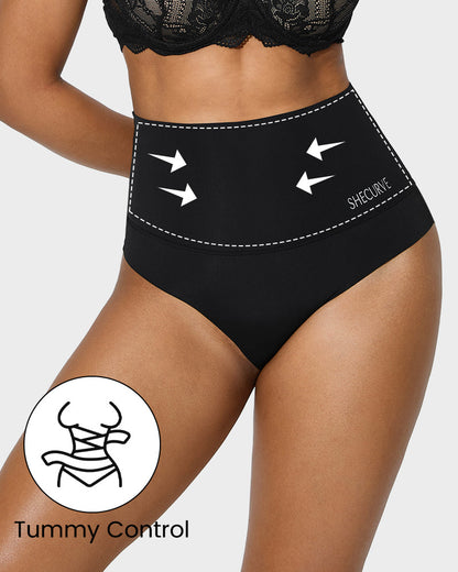 3er-Pack Formhöschen mit hoher Taille und flachem Bauch