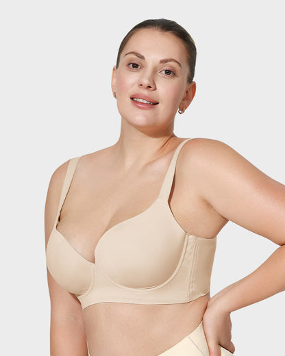 Back-Smoothing Plunge Push-Up Bra