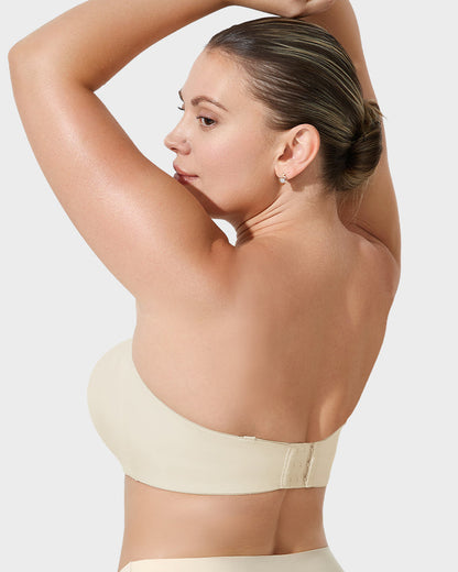 Convertible Non-Slip Bandeau Bra with Full Support