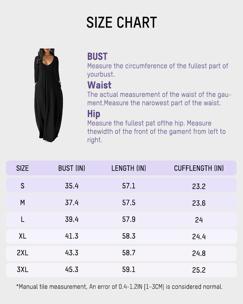 Einfarbiges Hauskleid mit Taschen