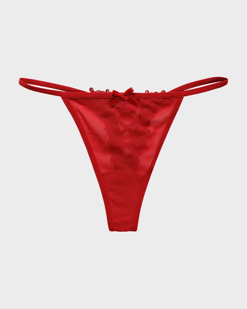 String in Spitze mit Bogenkante
