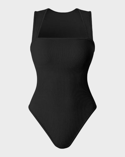 Sleeveless Tummy-Control Tank Bodysuit