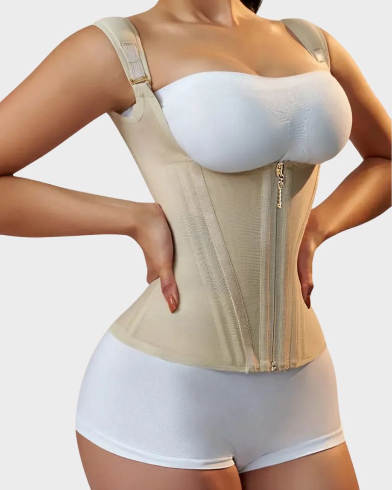 Double-Waistband Shaping Corset Vest