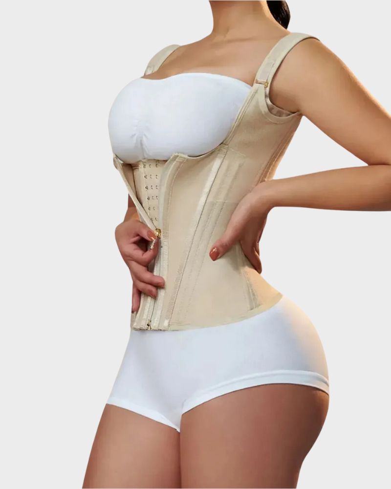 Double-Waistband Shaping Corset Vest