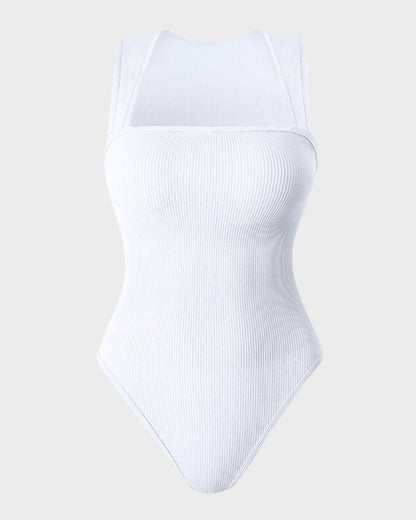 Sleeveless Tummy-Control Tank Bodysuit