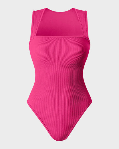 Sleeveless Tummy-Control Tank Bodysuit