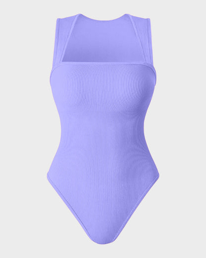 Sleeveless Tummy-Control Tank Bodysuit