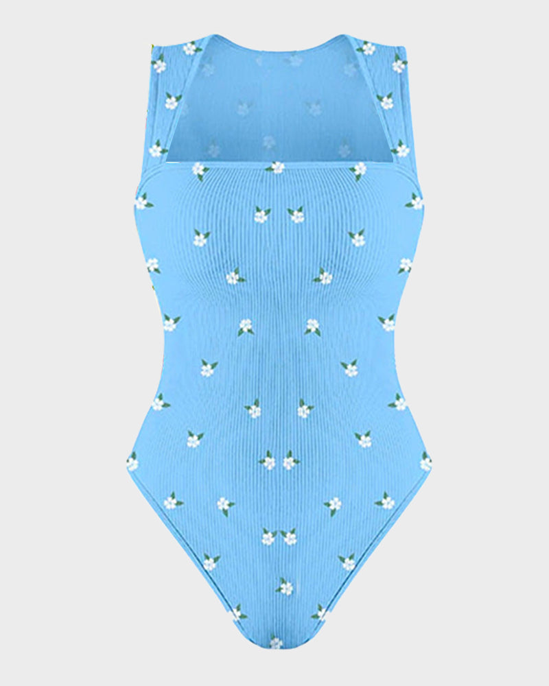 Sleeveless Tummy-Control Tank Bodysuit