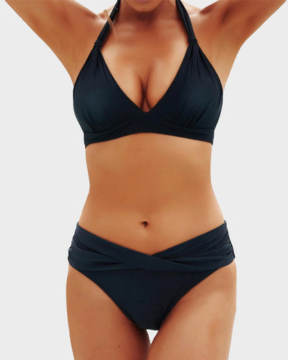 Vintage Bikini-Set mit Neckholder
